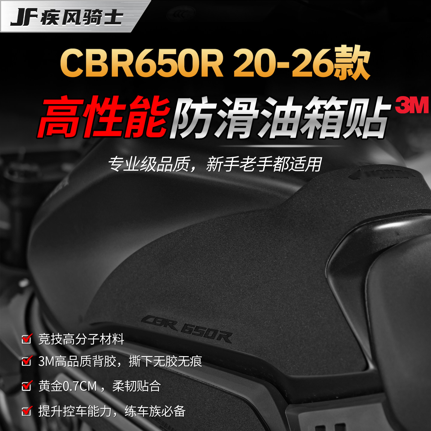 适用20/26款本田CBR650R油箱贴纸图片