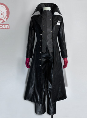 HOLOUN小欧家女神异闻P5雨宫莲Joker战斗服皮衣COS服