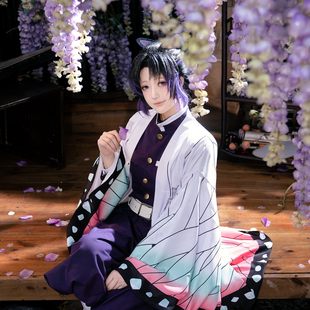 HOLOUN小欧家鬼灭香奈惠刺绣紫色蝴蝶忍香奈惠鬼杀花柱cos服