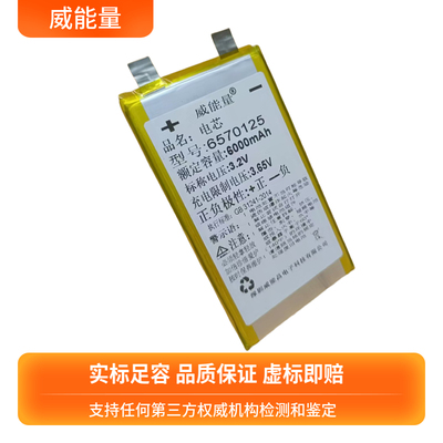 威能量磷酸铁锂电芯实标3.2V6Ah