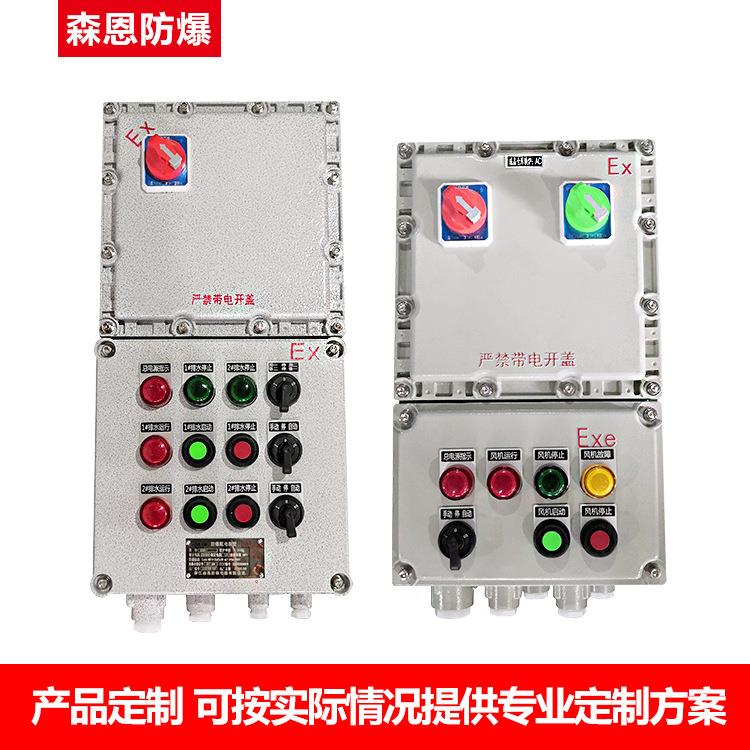 直销新款BXK防爆按钮接线箱开关控制仪表电源箱照明动力配电箱隔