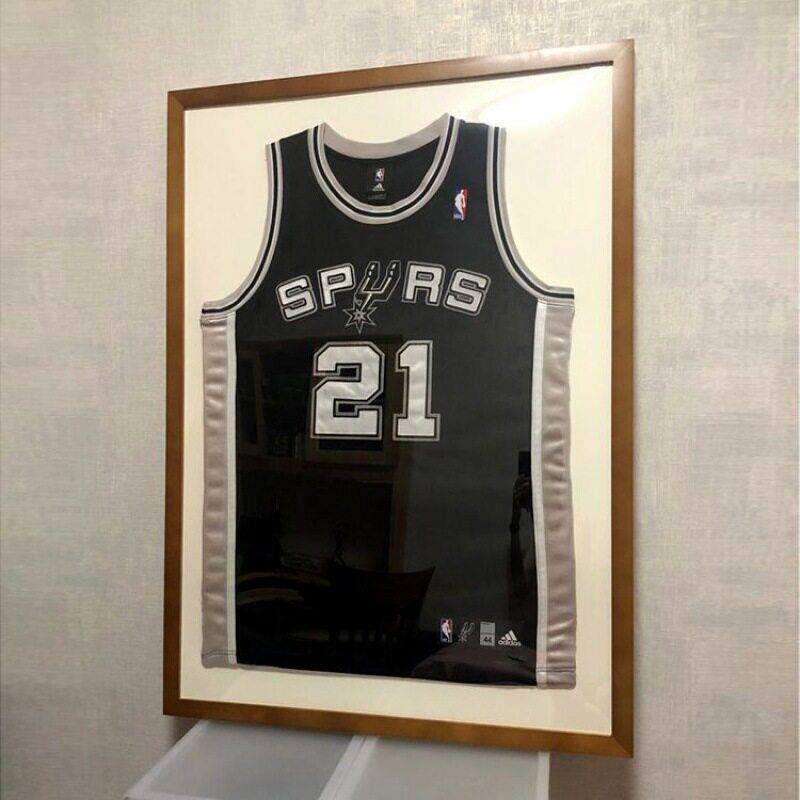 新款直销球衣裱框NBA相框装裱挂墙蓝球网球纪念收藏展出签名衣物