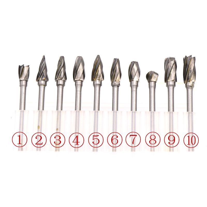 直销新款电磨打磨头 粗齿钨钢硬质合金旋转锉 根雕磨头 木工工具