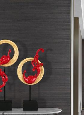 直销新款直销轻奢凤凰摆件工艺品创意家居玄关电视柜酒柜办公室客