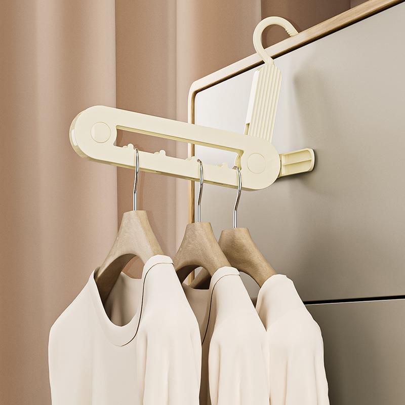 直销新款日式可折叠多孔晾衣架出差旅行户外便携式晾衣架家用多功