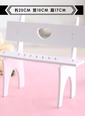 直销新款家居装饰吊脚娃娃装饰小椅子小凳子树脂工艺品摆件椅子典