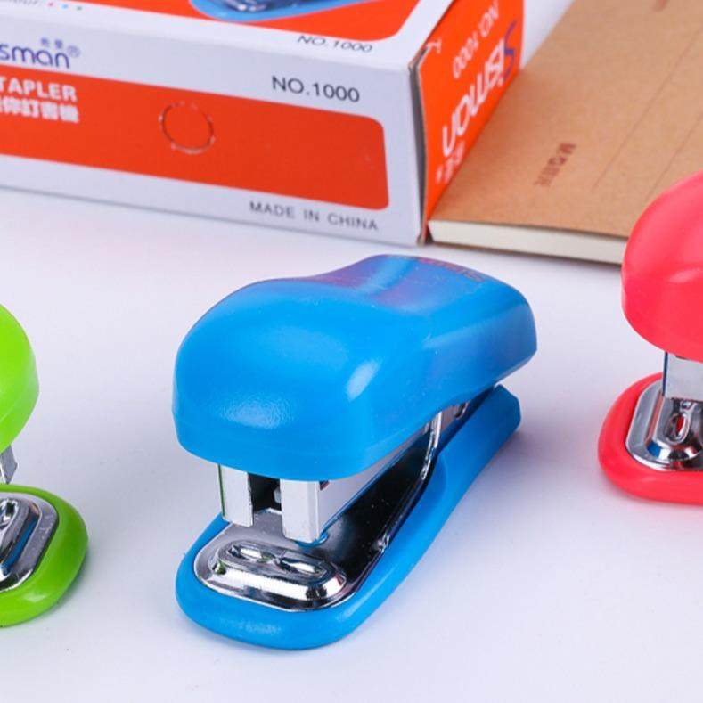 直销新款10个包邮1000订书机迷你学生卡通可爱小号钉书机订书机12