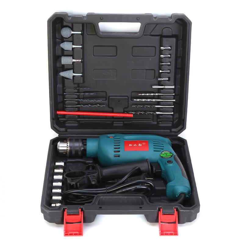 直销新款直供冲击钻网销组合五金工具家用多种功能手电钻阿特拉斯