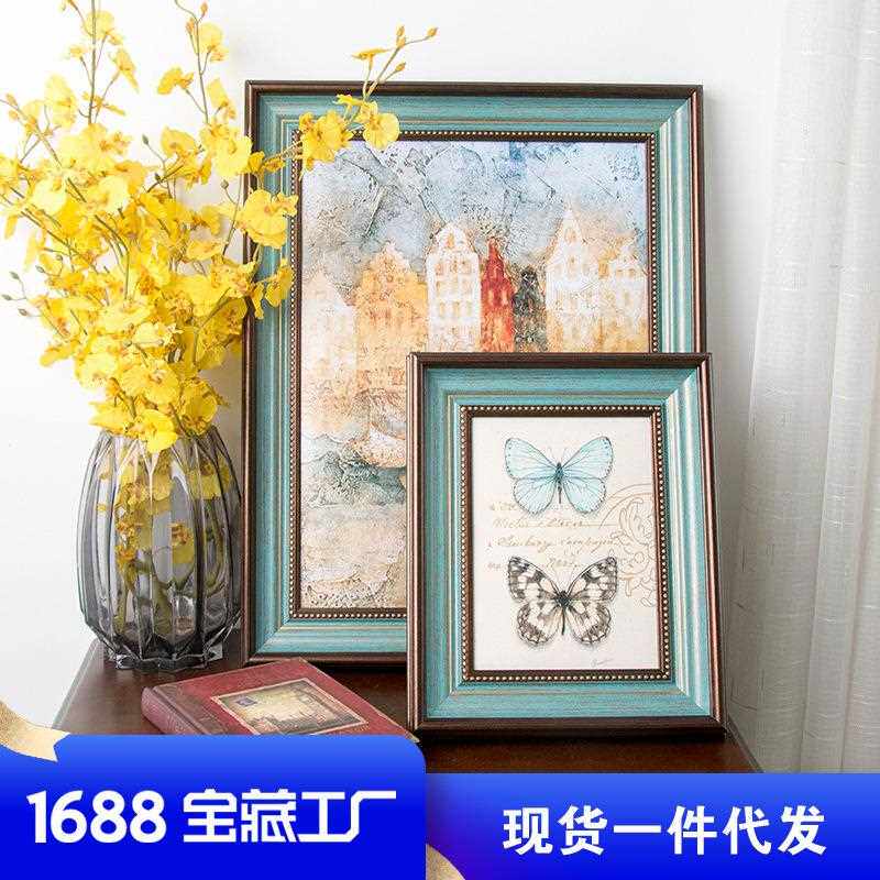 直销新款大画框美式挂墙相框20寸16寸18寸4开8Ka4 A装裱任意尺寸
