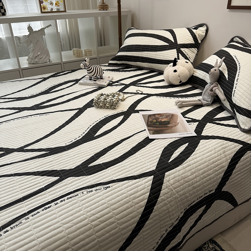 正官旗全棉床盖三件套纯棉榻榻米