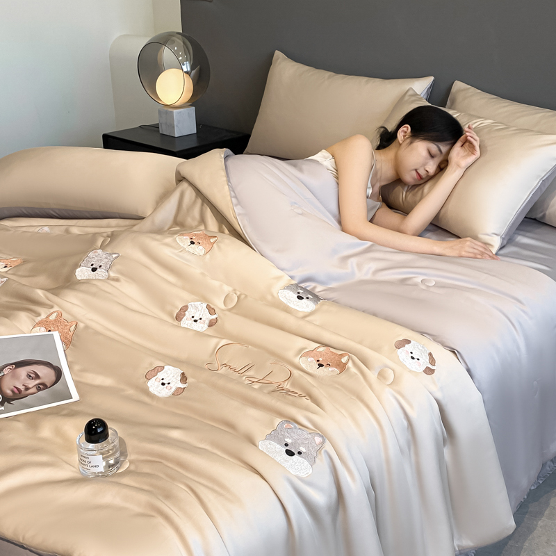 2025新款水洗冰丝夏被四件套