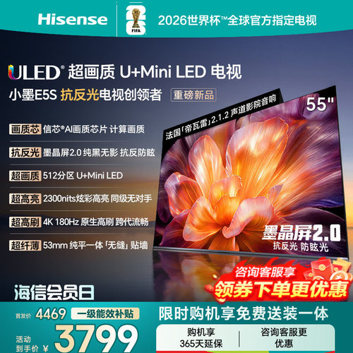 海信小墨E5S55吋U+MiniLED信芯