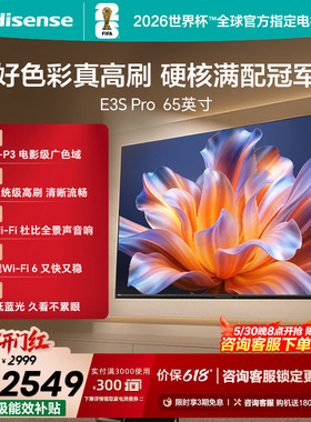 海信电视E3S Pro 65吋  96%色域 300Hz高刷 E3NHPro升级以旧换新