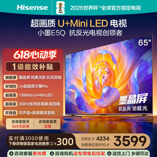 海信电视小墨E5Q65英寸