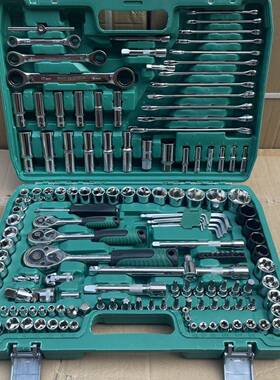 11件汽修工具套装套筒手组合2ZTH工具维套修工具修车工具汽车扳修