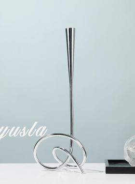 简约古客厅玄关柜桌蜡烛台法酒式复风售楼面处店别墅摆JID件软装