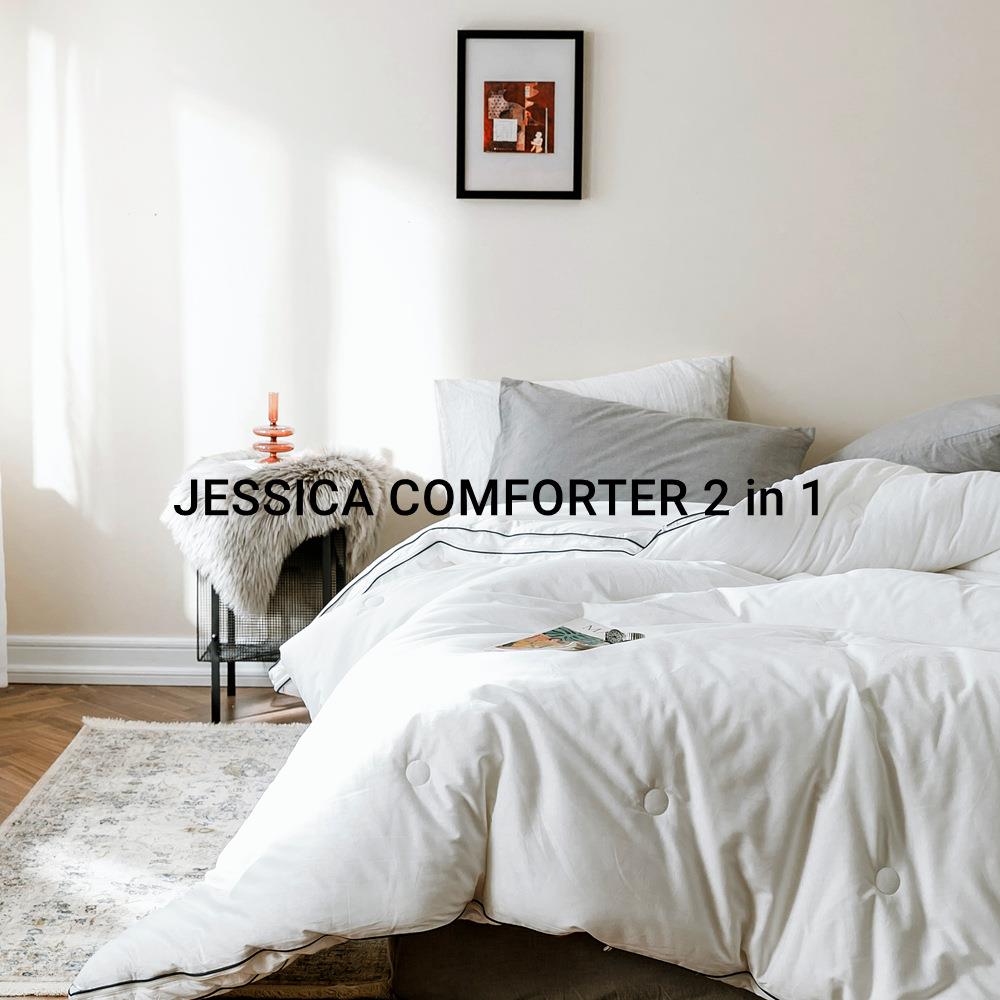 JESS一ICA二合子母四被保100全棉蓬松暖加厚单双人1221-1被子季被