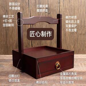 1028竹复古中式点心提带抽屉创制意纳盒盒收摆台意境菜盘酒店餐具