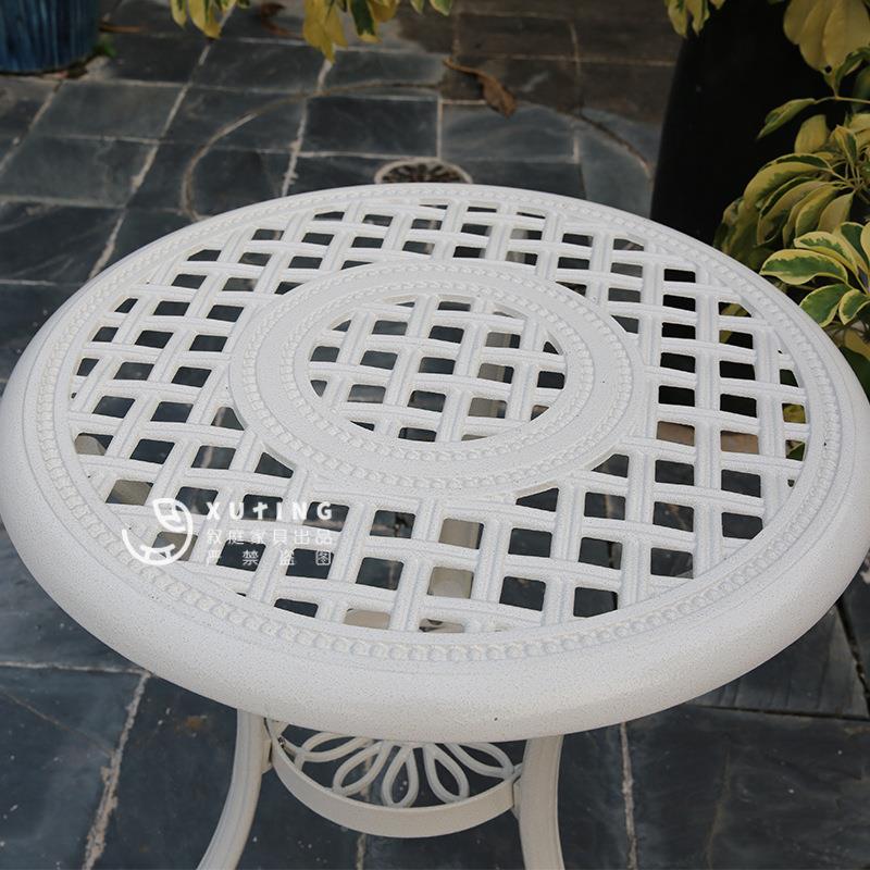 庭院桌椅露室天阳台外户外休闲DJD桌组合铸花椅园欧式铁艺铝别墅