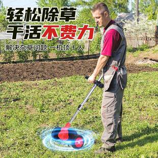 家充电式小型剪草机大功锂电手持带轮割草JAS机用园林率多功能修
