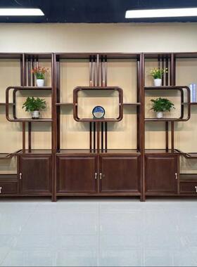 老船博古02362柜展示实木中式隔断简架约现代置木物架茶室多宝阁