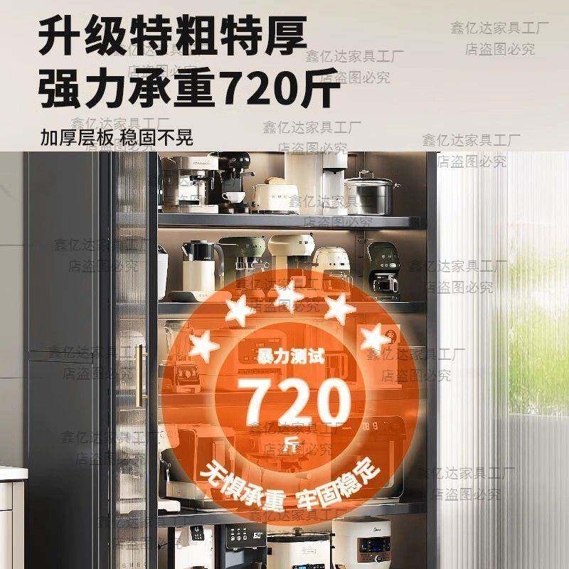 厨房置物双门层高地微波炉多开层多功架能家落用无品牌/收纳橱柜