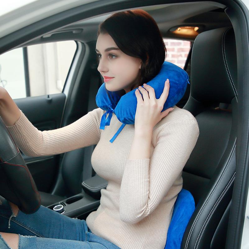 家直销泰国天厂然胶乳枕经典U型枕胶枕UF乳头按摩枕护颈枕