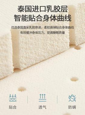 天然黄麻胶NFJ床垫家榻榻米薄垫透气支乳用撑儿童老人硬棕垫垫家