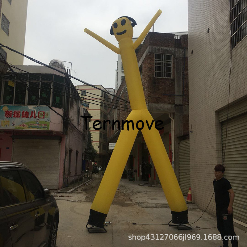 双腿空中舞星气模人拱门开业充气气球跳舞人偶招手人卡通吹气摆手