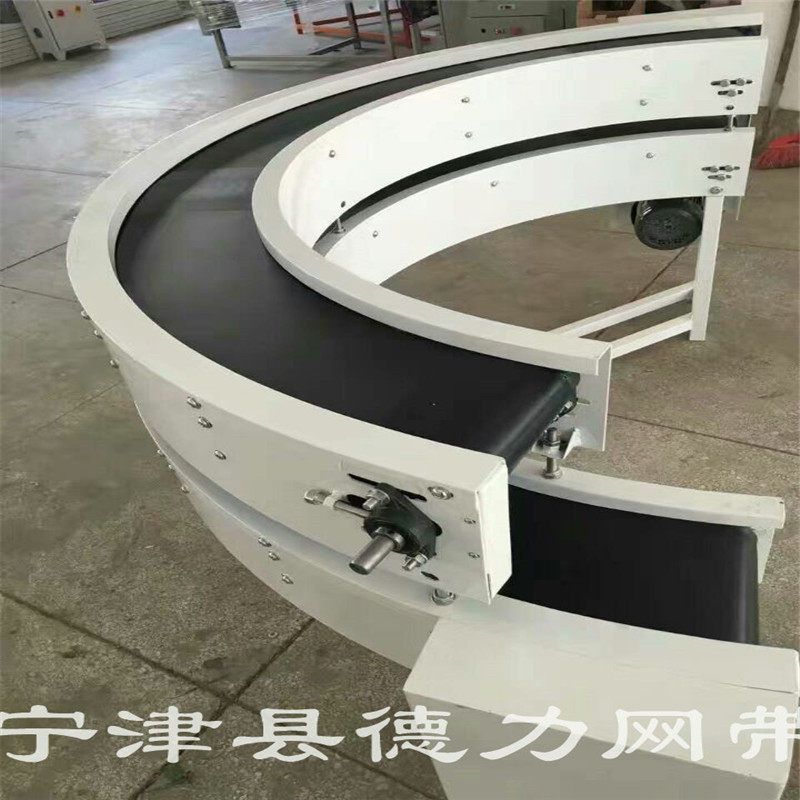 循环转弯拐角输送机平行物流水线传送带上料提升包装机械过度