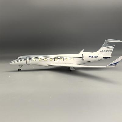 带灯湾流G摆650E务R仿客机飞机模HWO型公机件1:50比例Gulfstr真ea