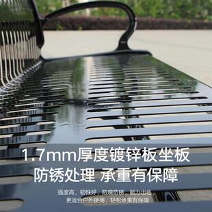 小园林景座观金区属长排椅商业街闲靠学长RFM座凳户休外铁艺公园