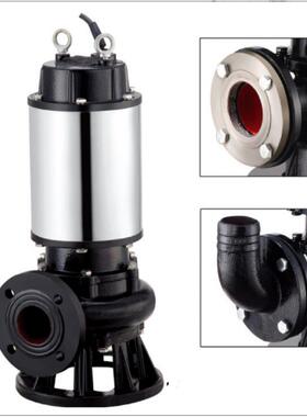 W自无品牌/动排污80Q0-25-5.3泵5kw潜污泵WQ包不锈钢