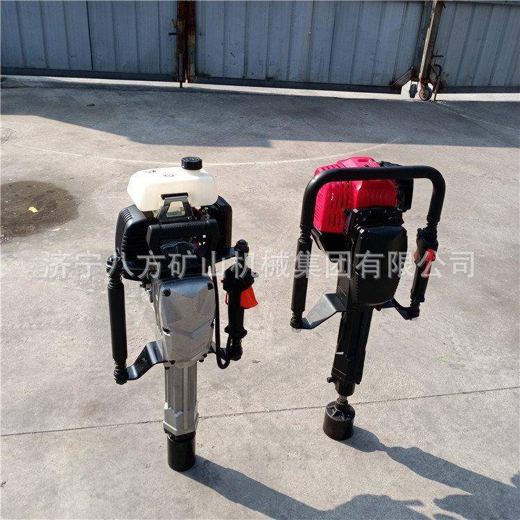 防汛手式持汽锤油打桩机工程护栏无品牌/小型桩燃二冲内程打孔设