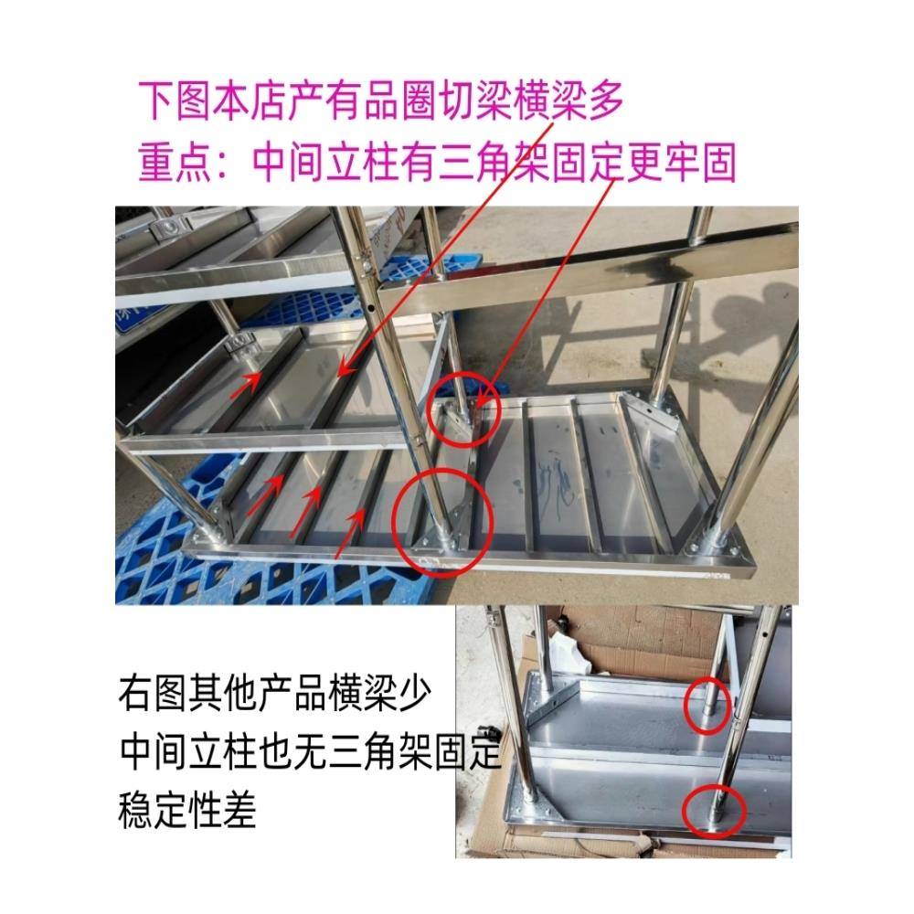 JG放瓶款不锈钢工作台家用商用后厨操作台切菜垛肉灶台架子厨房置