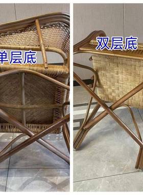 印尼藤椅老人老式垒椅围椅太师椅圈办公闲电脑腾LKR椅阳台休藤椅