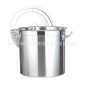 m不锈商用电磁炉汤桶021材质25cm 80c斜桶单80底米水桶复钢底多用