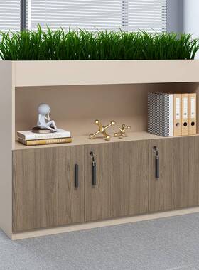 料花槽柜矮柜GA-06998储物柜文件柜办公室柜子打印柜带锁收案纳柜