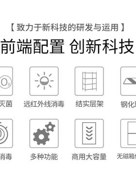 消毒柜小商用大量不锈钢保洁柜饭厨房店餐具消毒碗容PIL柜型立式