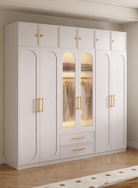 式网门红衣柜卧室家用书桌梳台一体收纳柜子小户BOJ型六门法四衣