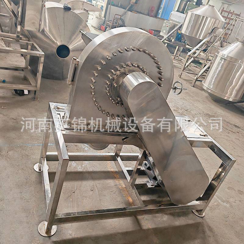 800型大型不锈钢齿盘粉碎机 烧烤调料粉碎机 干碟蘸料佐料磨粉机