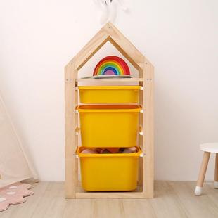 童玩具收架纳幼儿园多层收纳柜实木儿用置物架整家理分类PAM储物