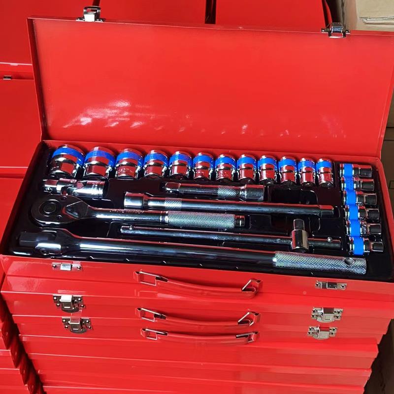 P1E磷9化1/2大飞棘轮扳手套筒组合黑YSV快轮修具套装汽工车维修车