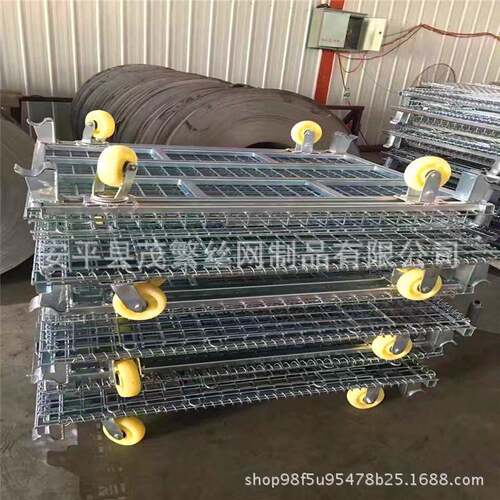 储笼307折叠铁框框周转铁筐快递分拣推车货筐库笼储物仓货笼仓蝴