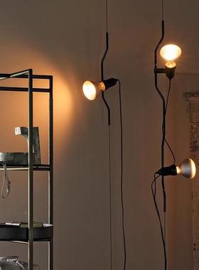 意大利头Par客058en旁tesi中古极简落地灯设计师卧室床厅沙发边灯