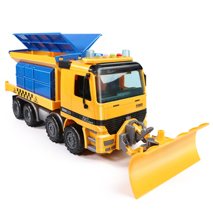 大号铲雪车玩具除雪车推土机清洁扫雪车工程车 儿童汽车男孩3-6岁