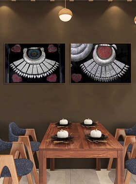 云南餐饮店挂画西双版纳景区宾馆旅馆民宿壁画面馆酒店Z风景装饰