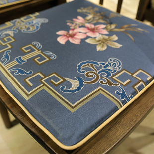 椅垫餐桌实木客厅坐垫含芯餐椅垫四季 中式 防滑红木圈椅太师椅垫子