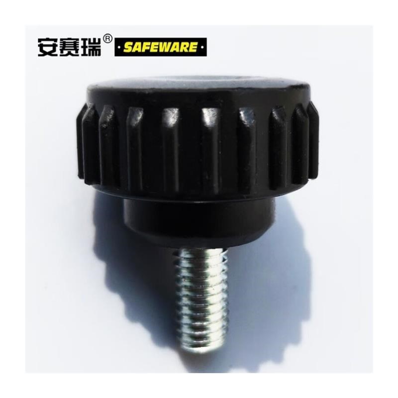 塑料头滚花手拧螺丝竖条纹手拧螺丝塑胶头滚花手拧螺栓M6