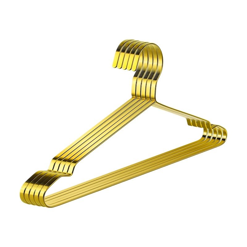 包邮加厚宽肩扁条实心不锈钢防滑衣架40cm42cm45cm新品晾晒大衣裤